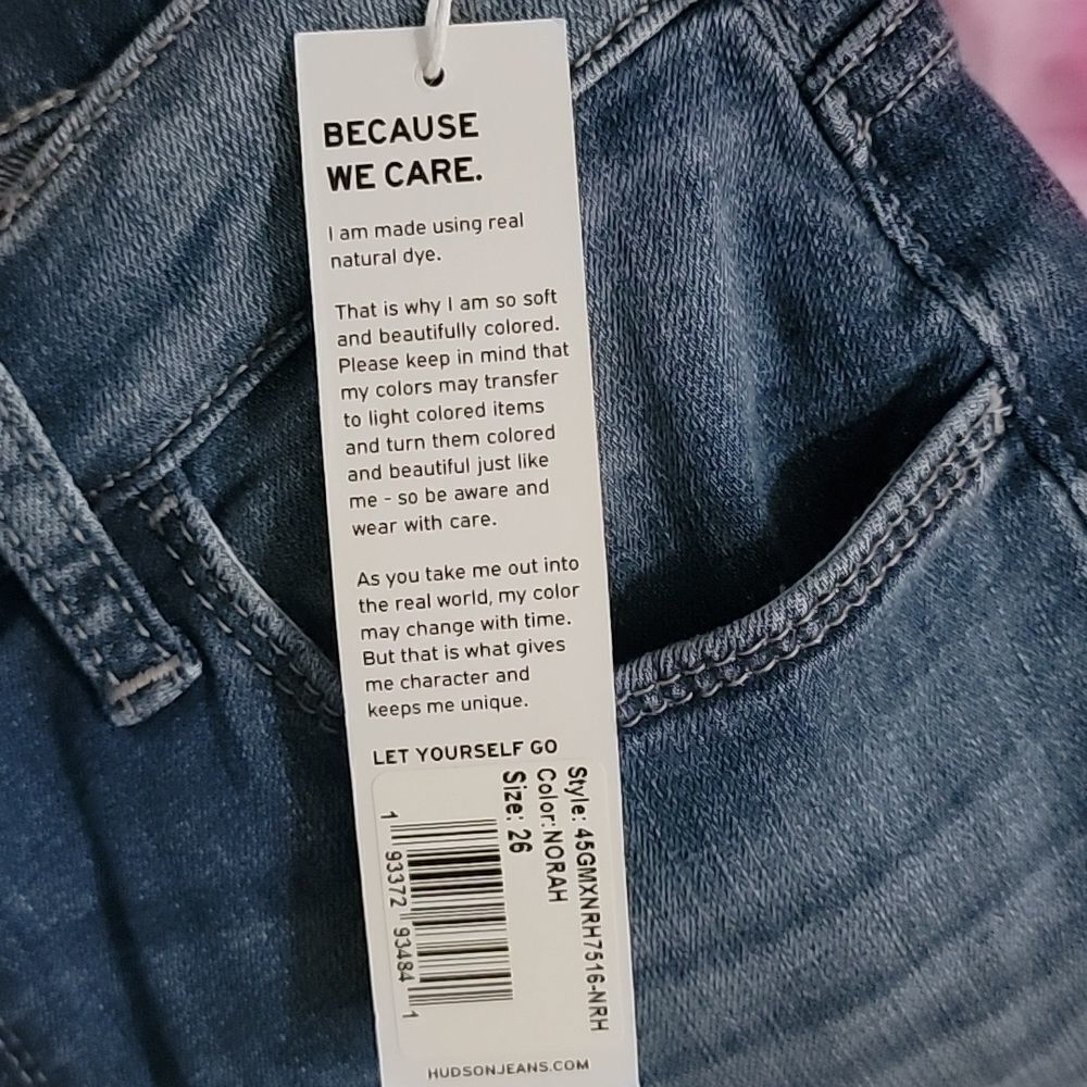 Hudson Jeans Natalie Midrise Slim Boyfriend Blue Jeans Size 26 - Picture 11 of 15